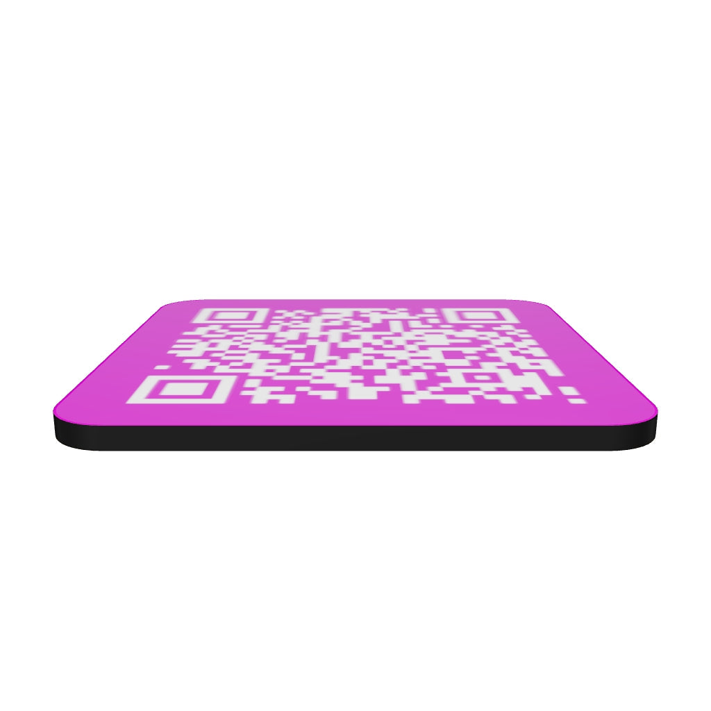 Cork-back coaster Hi Boss !!! Troll QR
