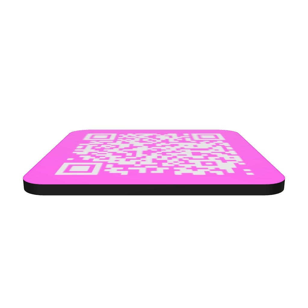 Cork-back coaster Liberal Screams Troll QR