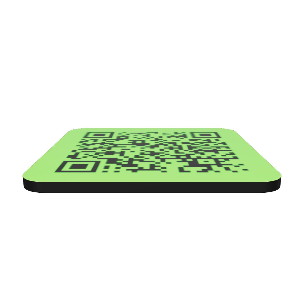 Cork-back coaster Trump Golf Troll QR