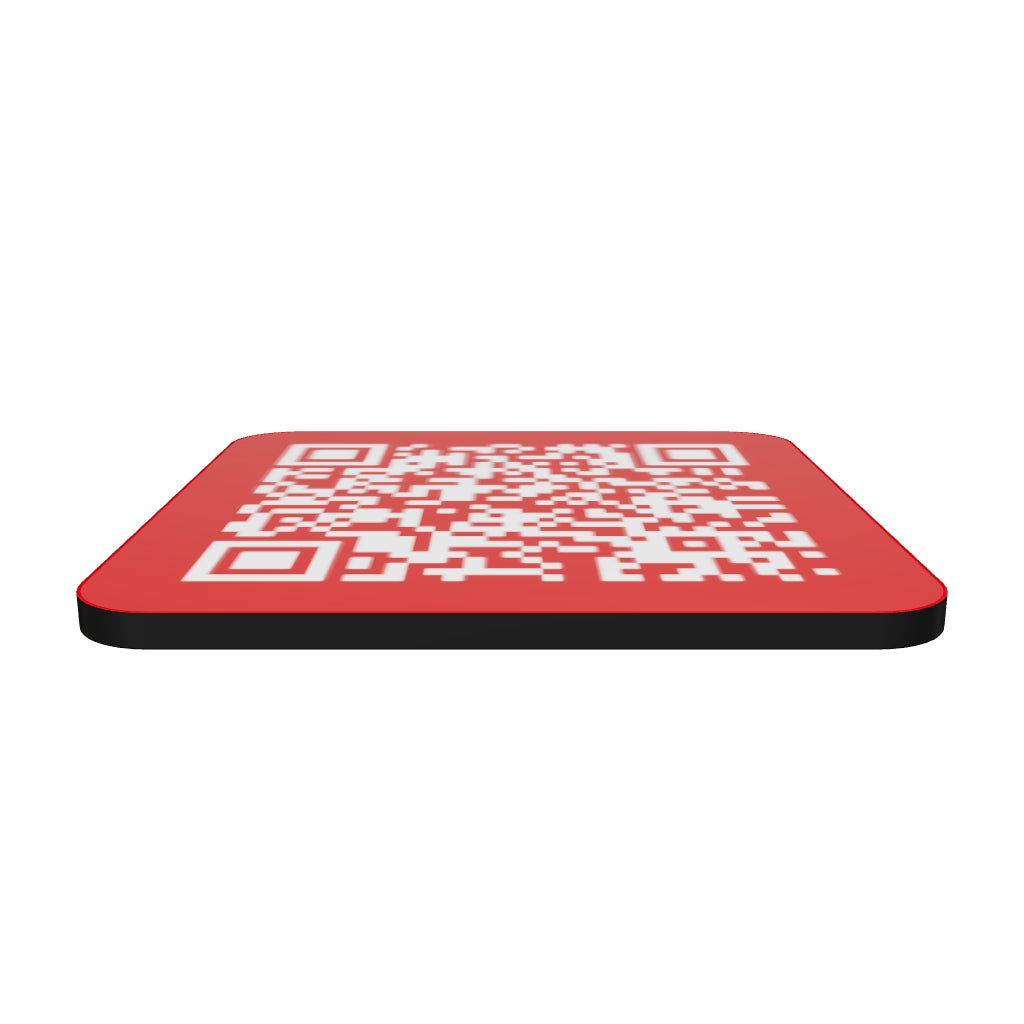 Cork-back coaster Trump YMCA Dance Troll QR