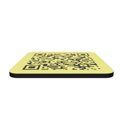 Cork-back coaster Trump's House of Wings Troll QR