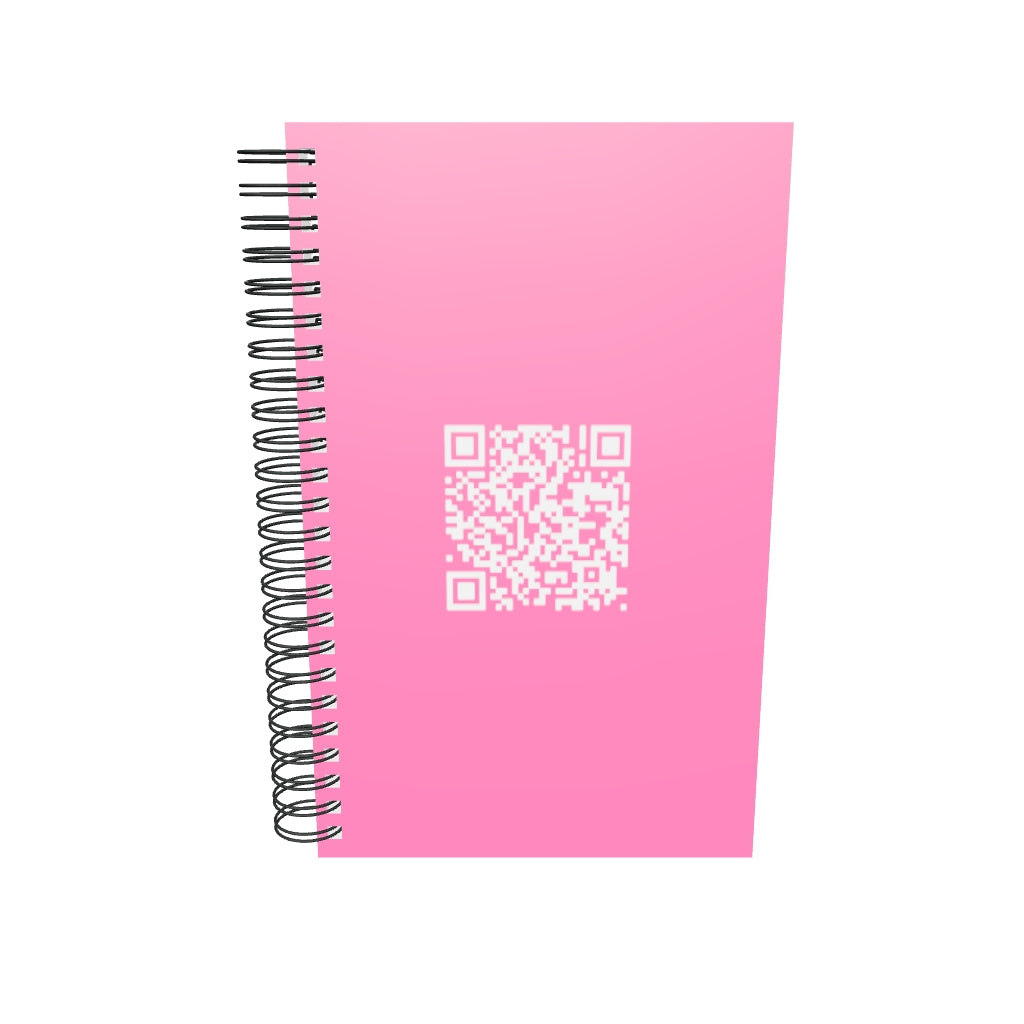 Spiral notebook Ain’t That a Kick in the Cunt QR song