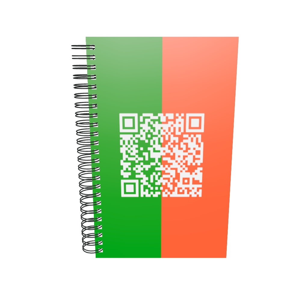 Spiral notebook CR7 & Team Mates QR joke