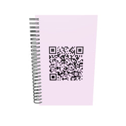 Spiral notebook Free Hugs QR joke