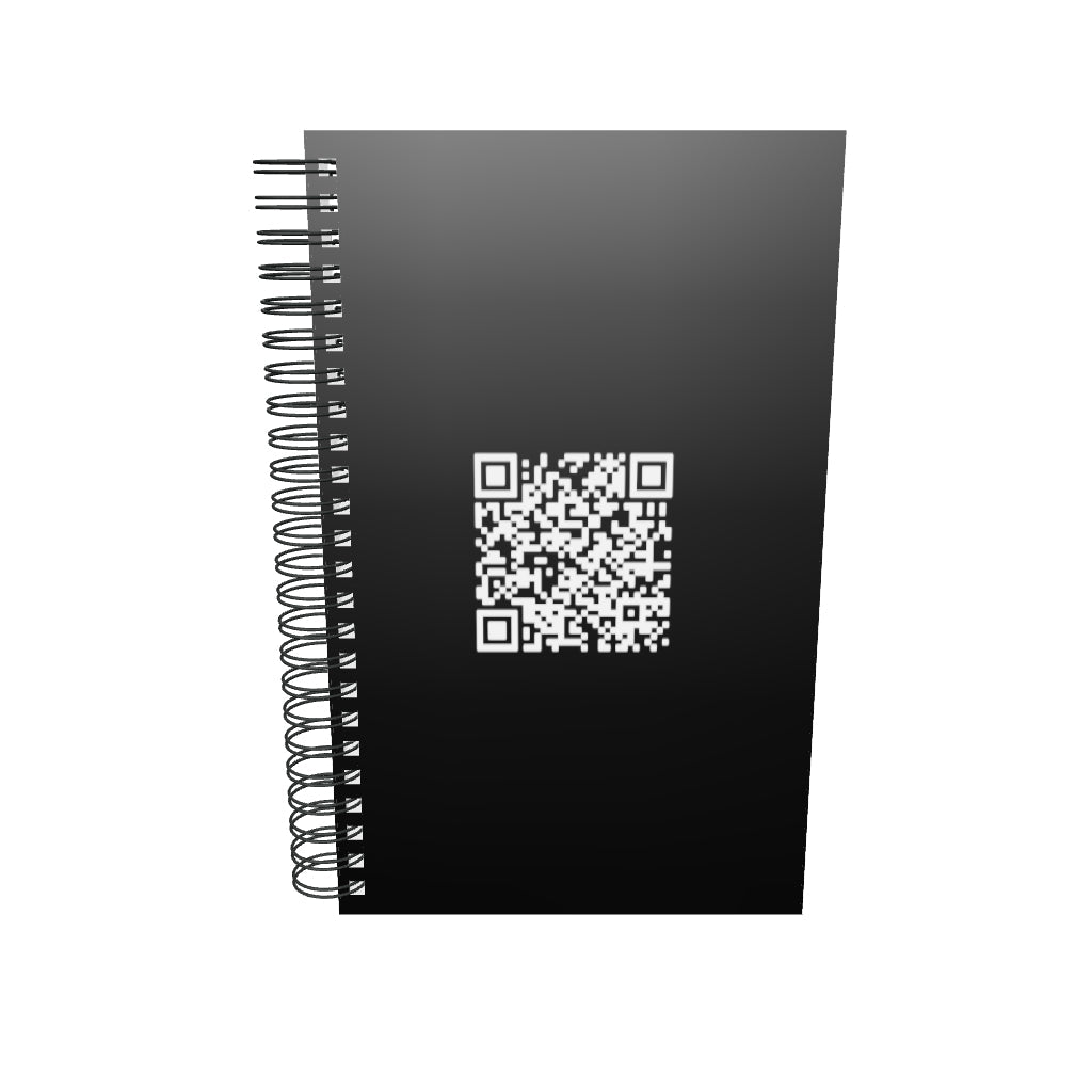 Spiral notebook Fuck you Troll QR