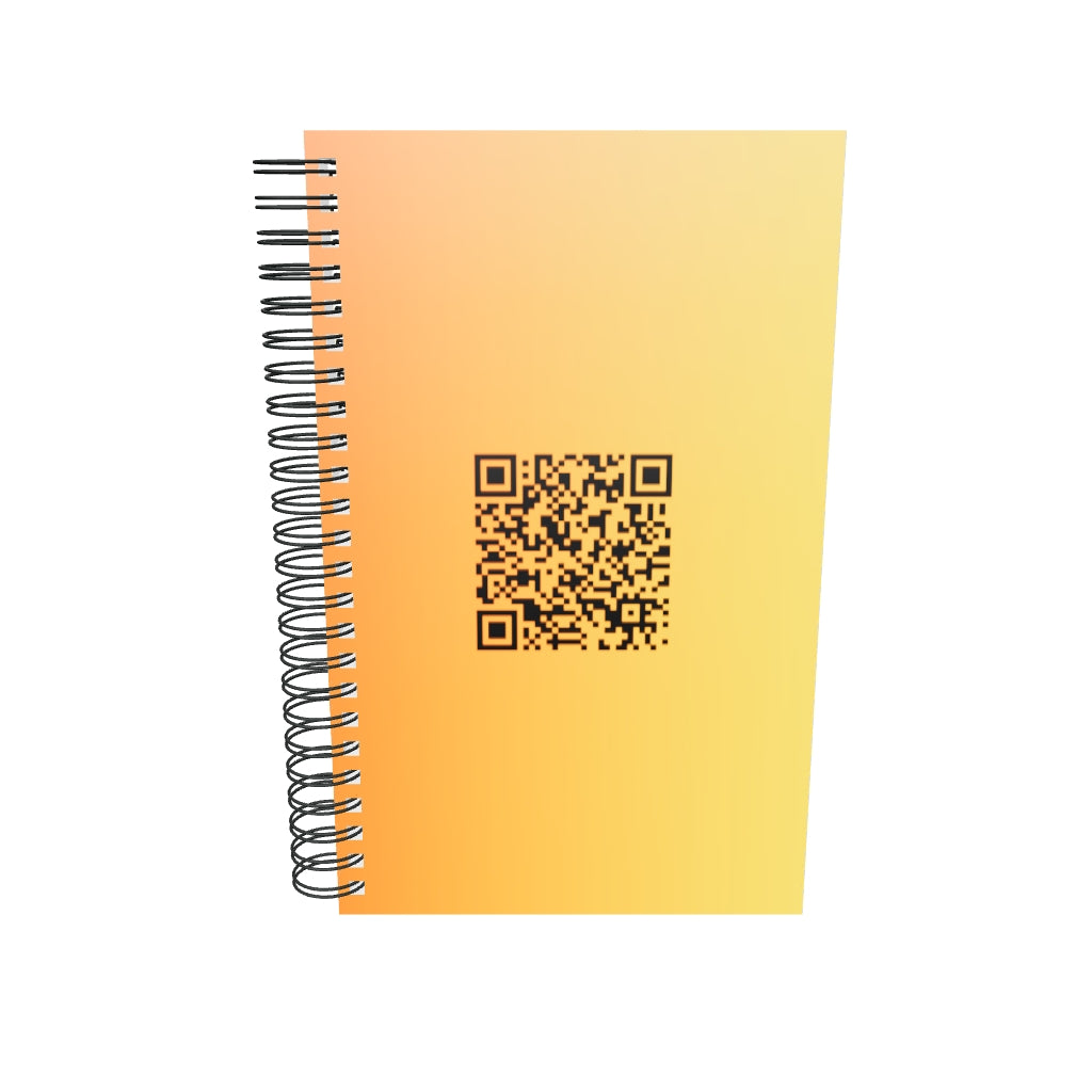 Spiral notebook Happy Birthday You Old Fuck QR song
