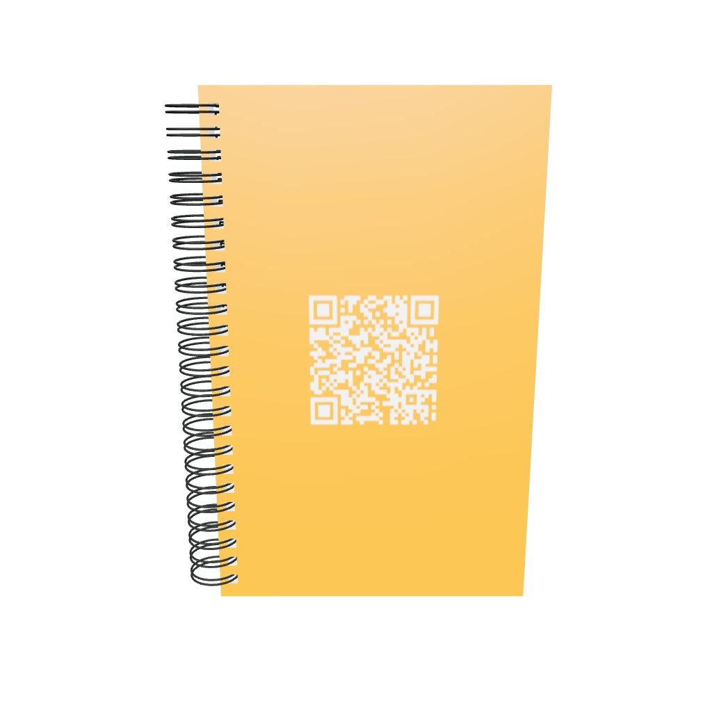 Spiral notebook Shove Your Job Up Your Ass QR song